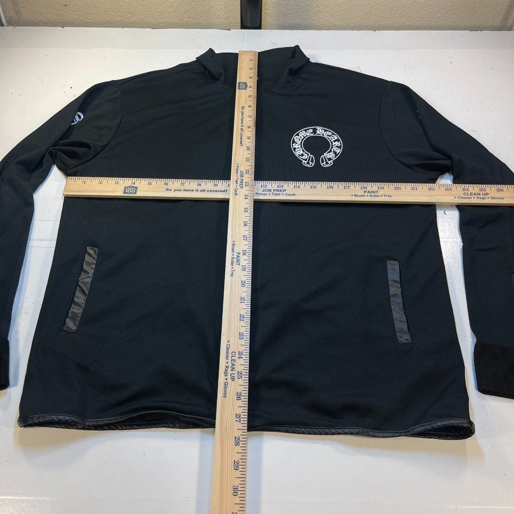 Unbranded BLACK HORSESHOE LOGO ZIP UP TRACK JACKET Sz Mens XL - Picture 14 of 16